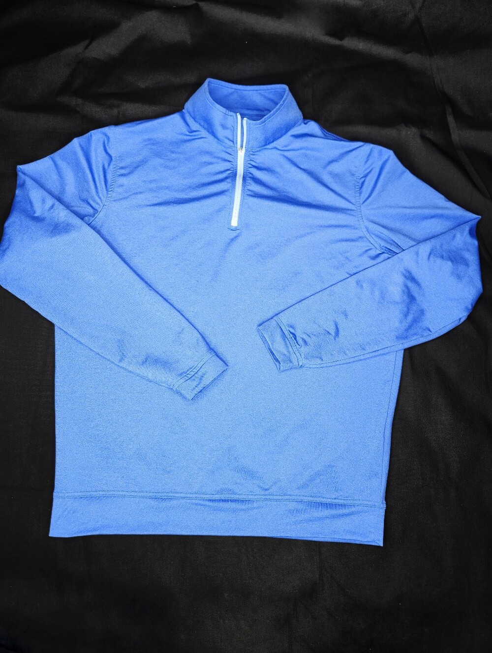 Peter Millar 1/4 Zipper Mens Medium Blue Pullover